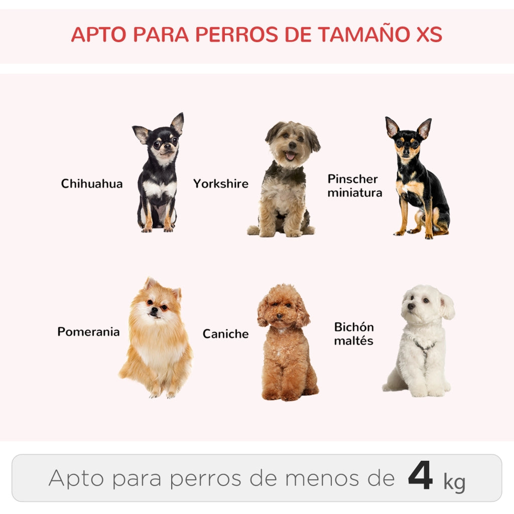 Carrello Trasportino per Cani 2 in 1 ¨C Zephmum ¨C Rosso 42x25x55 cm