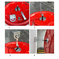 Specchio Stradale 30 cm con Supporto Sferico Infrangibile Ideale per Negozi e Magazzini