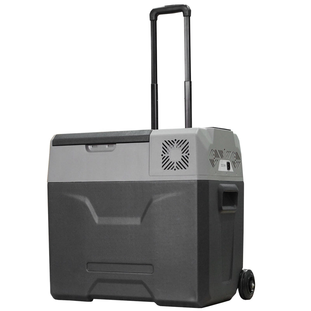 Frigo Portatile per Auto da 50L 58,6x37,8x54,5 cm con Pannello Touch e Ruote Grigio