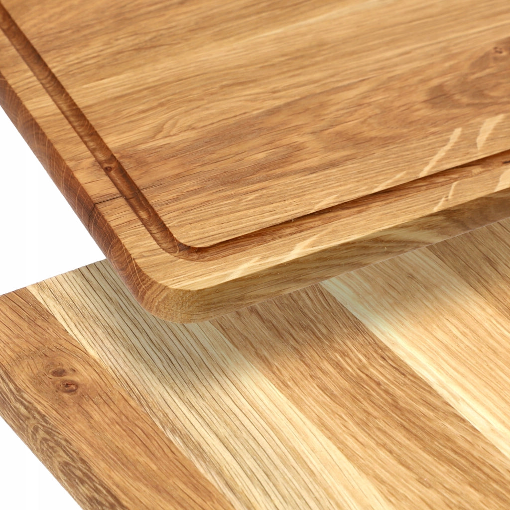Tagliere da cucina in legno KADAX 45x30 cm, in rovere massello, ideale per servire.