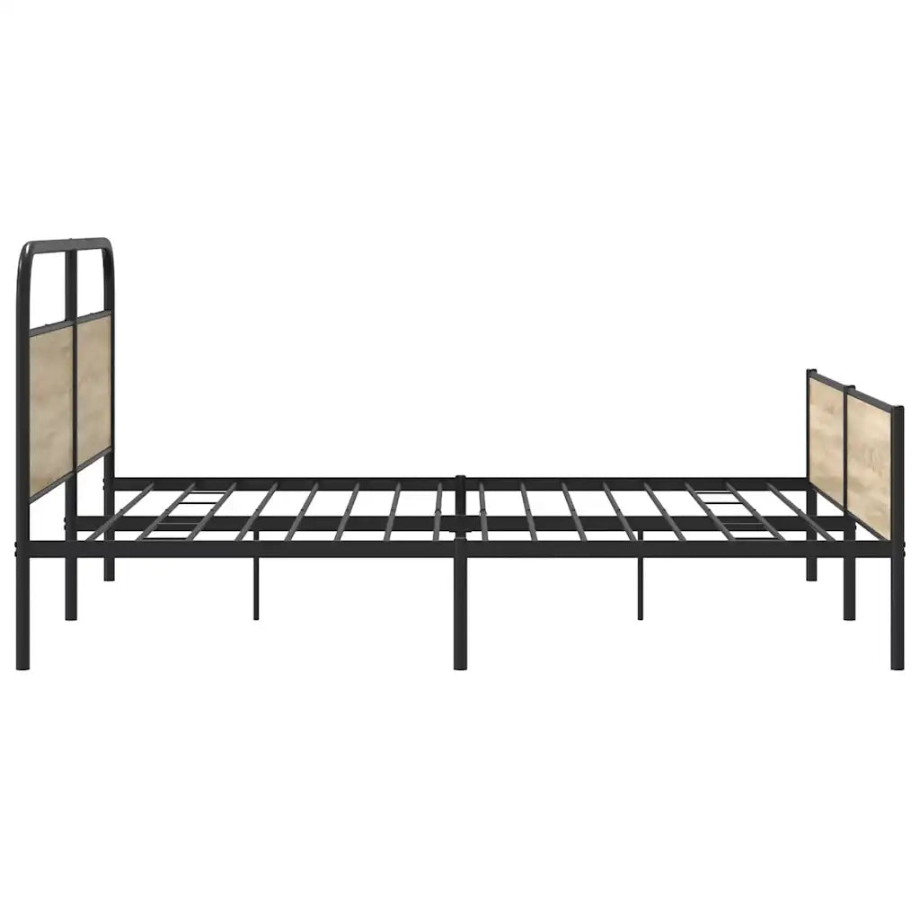 Giroletto senza Materaso in Metallo Rovere Fumo 193x203 cm 3318682