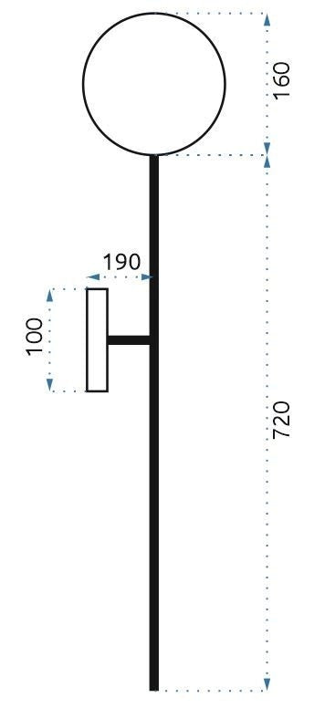 Lampada Gold 90 Cm APP582-1W