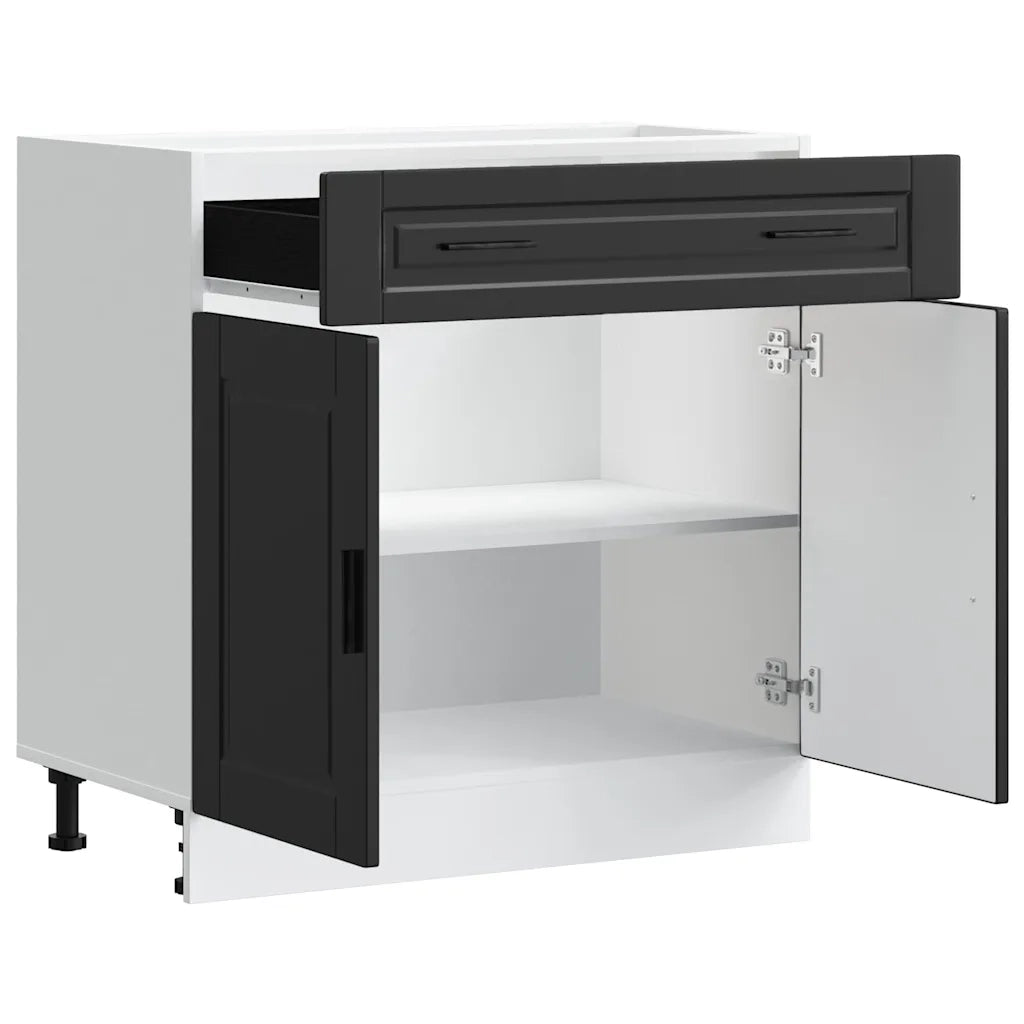 vidaXL Base da Cucina Porto Nero in Legno Multistrato