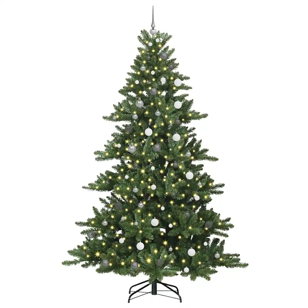 Albero di Natale Artificiale con Rami Pieghevoli Verde 240 cm 3397691