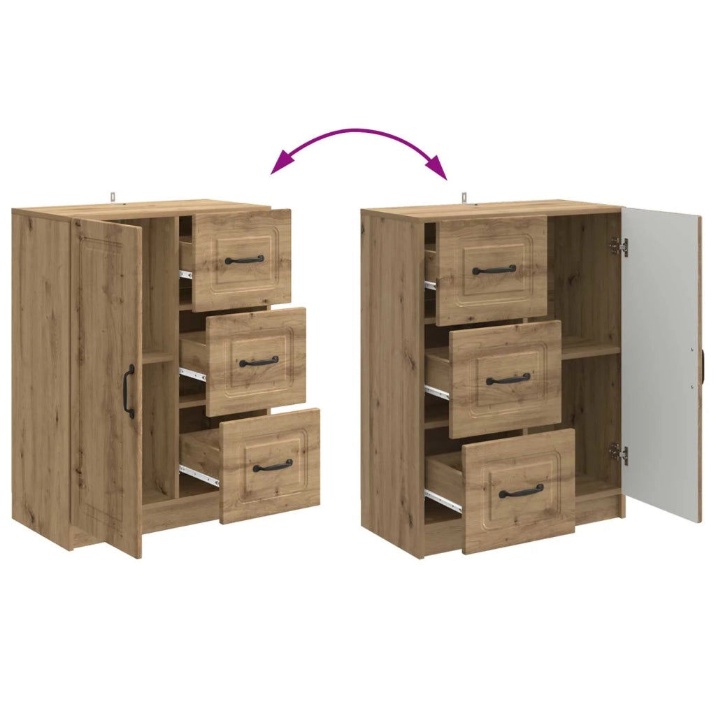 Credenza con cassetto Rovere Artigianale 66 x 34,5 x 87 cm 895784