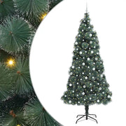 Albero di Natale | Decorazioni natalizie artificiale pre-illuminato con set di palline