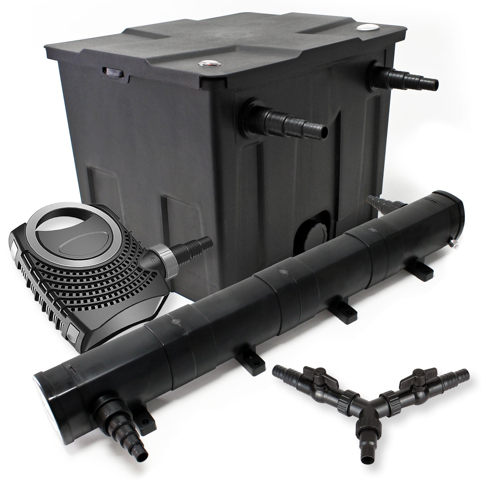 Set per laghetti filtro 12000l chiarificatore UVC 72W pompa NEO8000 70W