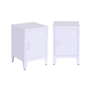 Set 2 comodini industriali, 1 anta, lilas