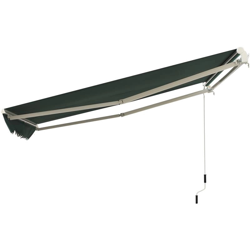 TENDA DA SOLE DA ESTERNO AVVOLGIBILE IMPERMEABILE 3 X 2.5 MT VERDE SCURO