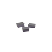 Scatola tessuto 1-3 grigio e argento rettangolare cm 42x30h20