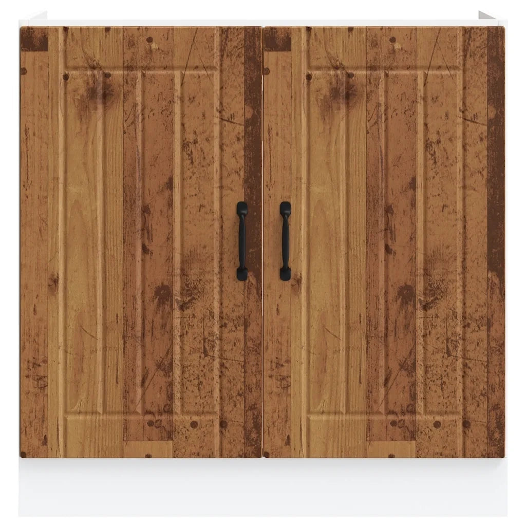 Mobile Base Lavello Lucca Legno Antico in Legno Multistrato 853695