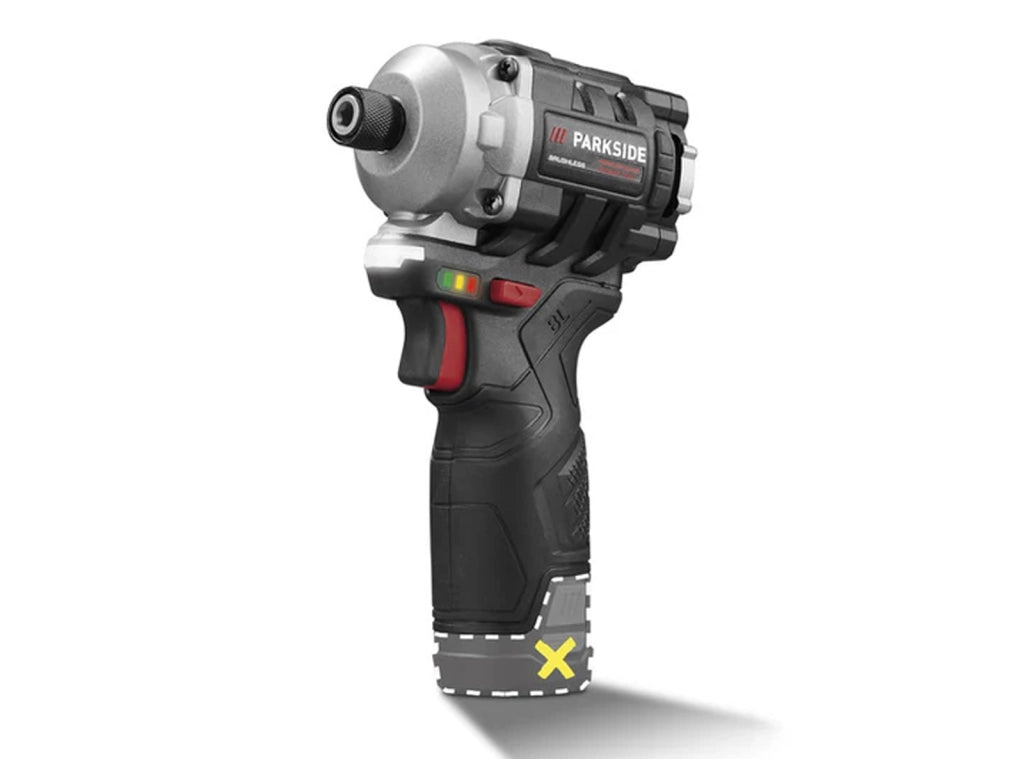 Avvitatore a Impulsi PARKSIDE PERFORMANCE PDSSAP 12 A1 Attacco 1/4 12V Senza Batteria e Caricatore - Prodotto da Esposizione