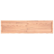 Piano Tavolo Marrone 160x40x(2-4) cm Massello Rovere Trattato 3156383
