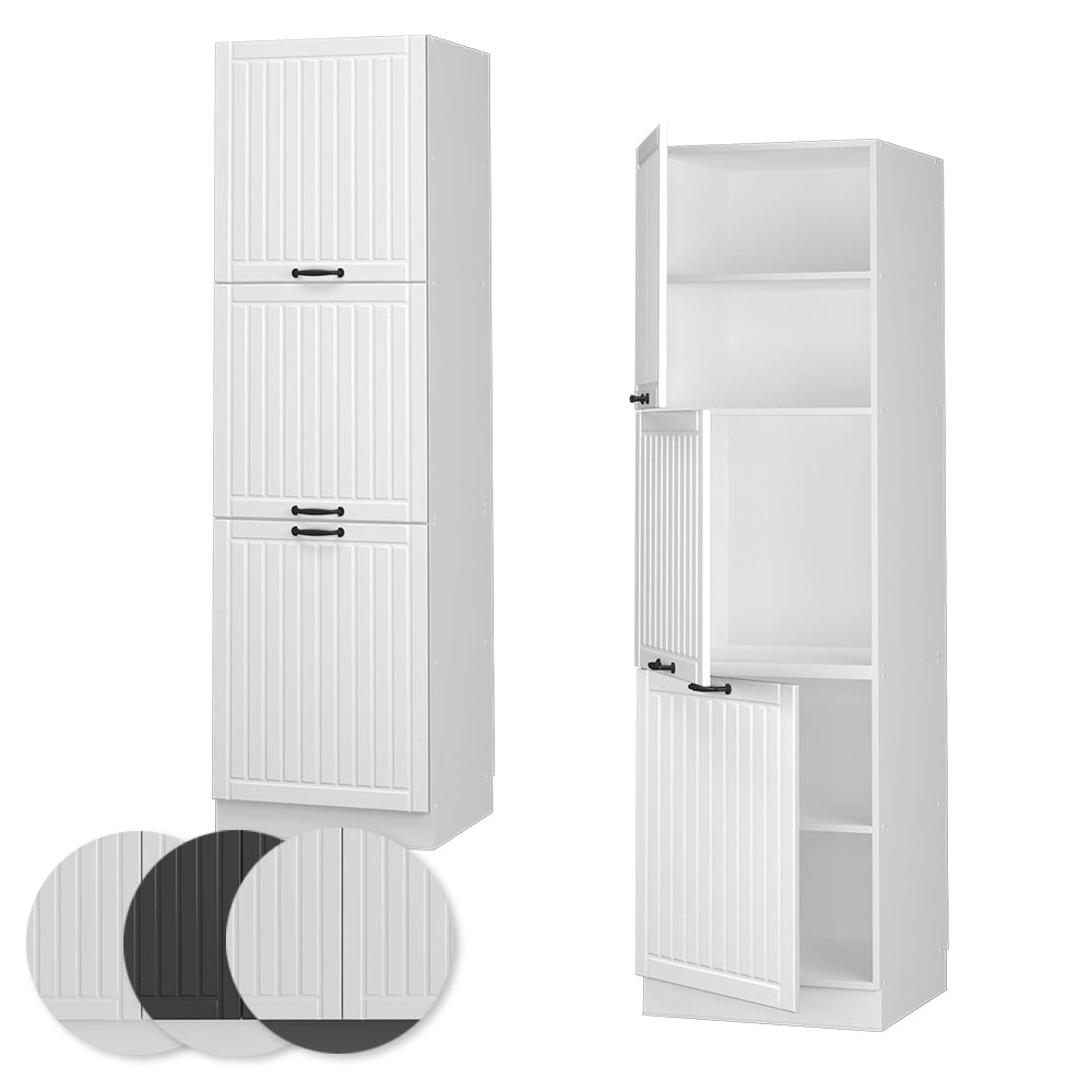 Vicco Mobile per forno da incasso Bianco casa di campagna 60 cm