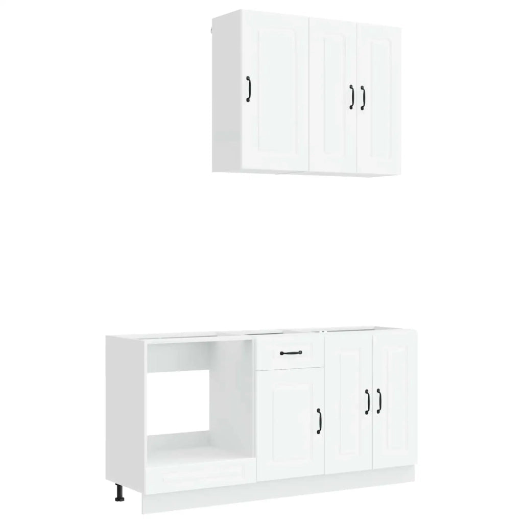 Unità Cucina KALMAR 5 pcs Bianco Legno ingegnerizzato 3438235