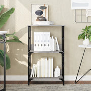Libreria-Scaffale per Libri-Mobile di Stoccaggio Grigio Sonoma 50x33x82 cm in Legno Multistrato