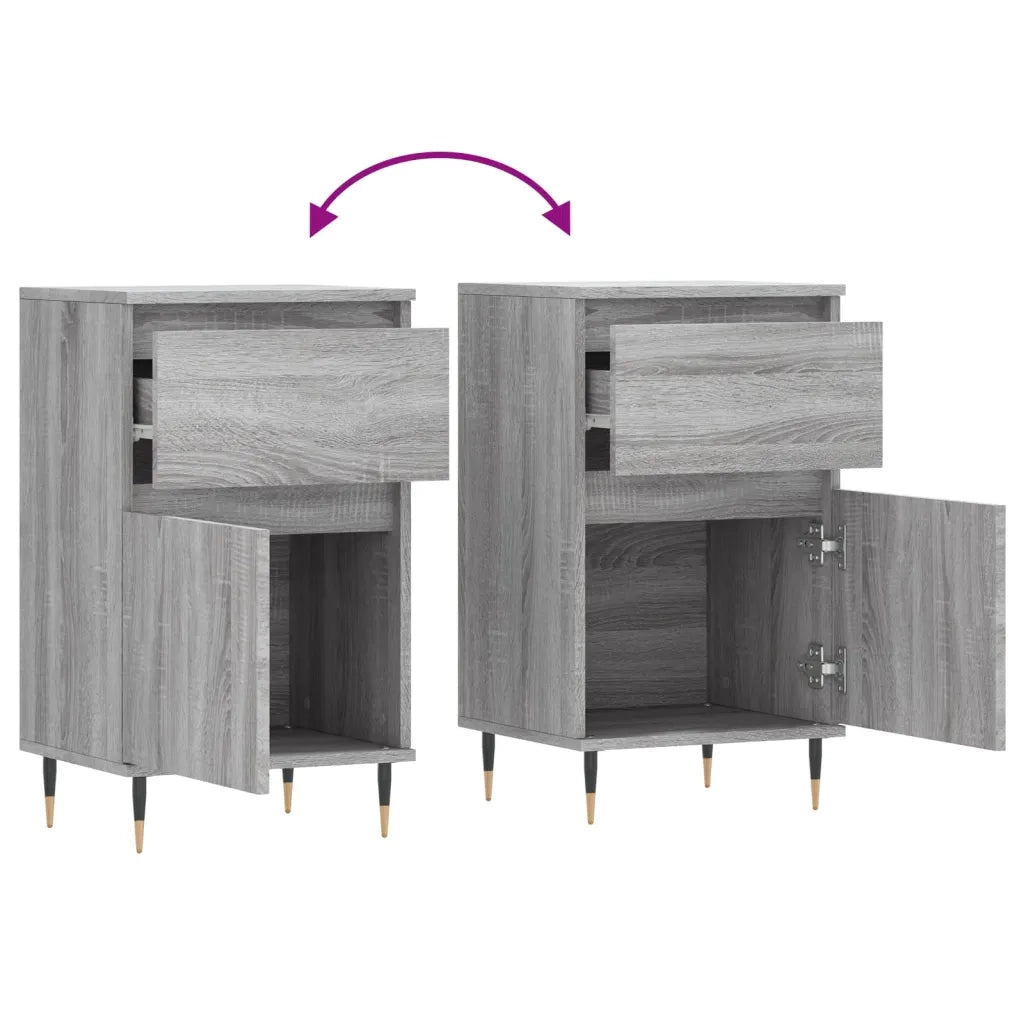 Credenza Grigio Sonoma 40x35x70 cm in Legno Multistrato 831144
