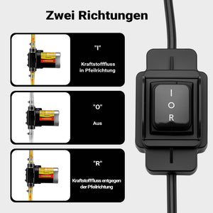 Serbatoio portatile per travaso carburante da 48 l con pompa da 12 V, pompa mobile per diesel e benzina
