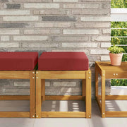 Cuscino da Sedia Esterno Rosso vino 40 x 40 x 8 cm 900940