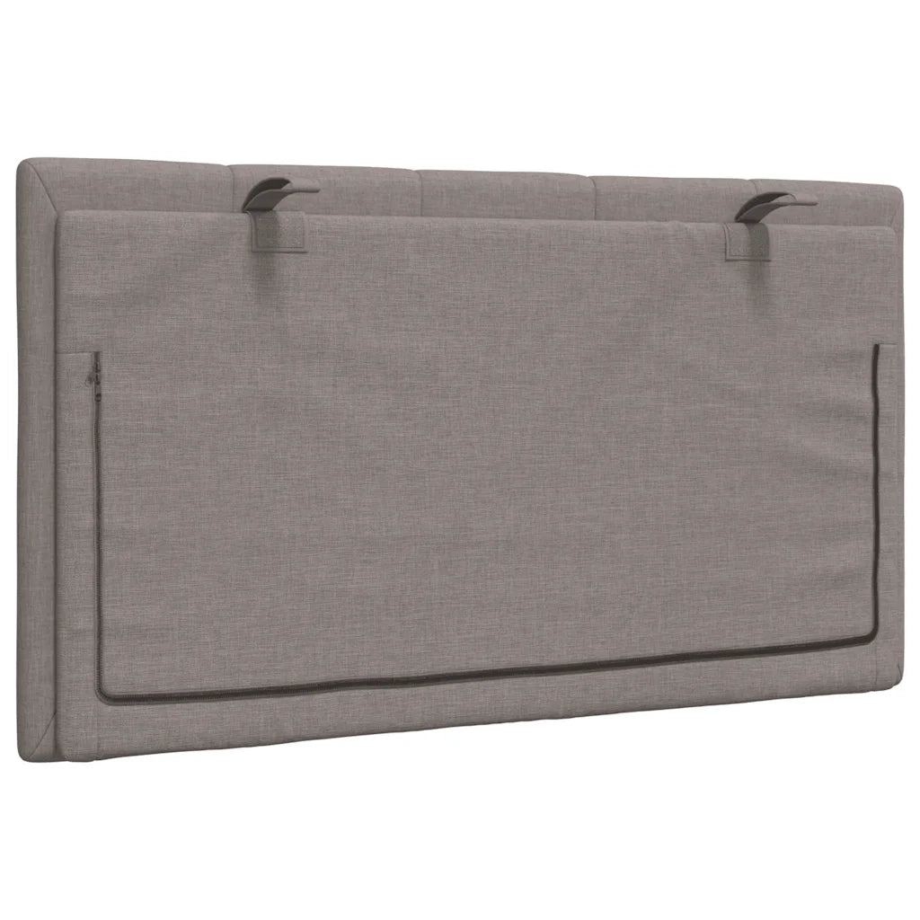 Cuscino Testiera-Cuscino per Testiera Hanko Tortora 90 cm in Tessuto