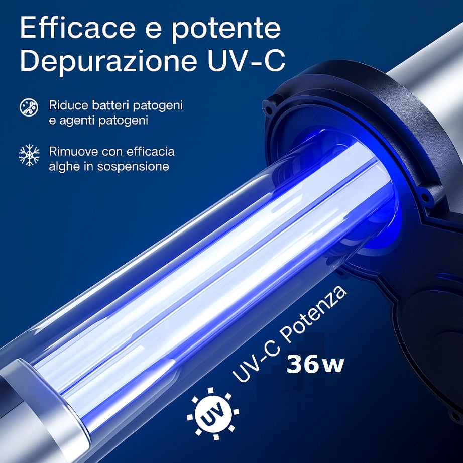SunSun CPA-20000 - filtro pressurizzato con UV e pulizia automatica per laghetti fino a 40000L