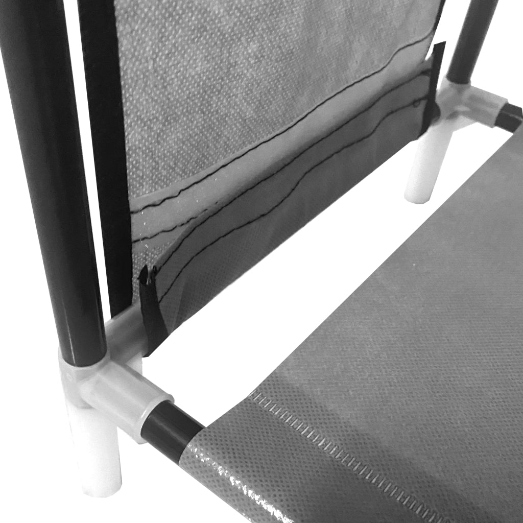 Scarpiera componibile in metallo Nyana Home fino a 21 paia 95x90x27cm, 4 tasche laterali, 4 altezze Grigio.