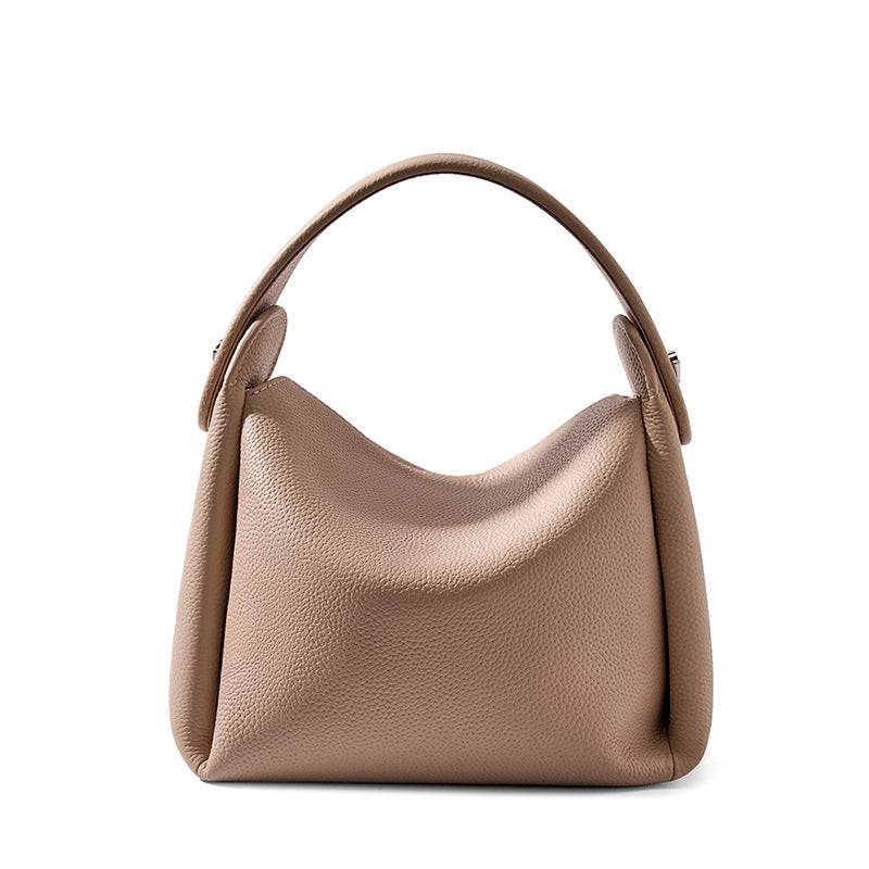 Borsa a tracolla Hobo in vera pelle marrone