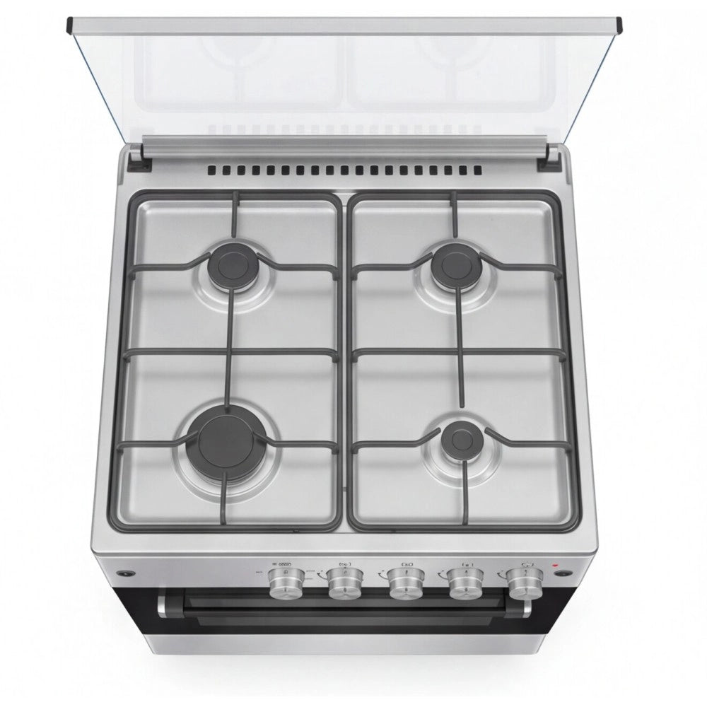 Cucina 4 fuochi con forno a gas ventilato e grill elettrico Flora 60