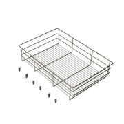 Cassetto organizzatore per armadi e cabine armadio Quartz, 440 (M60), Eco-pelle e legno, Titanio