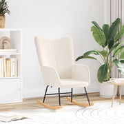 Poltrona Rilassante  in Tessuto Simil Lana Riccio Crema