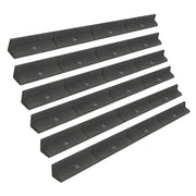 Bordura Giardino Flessibile 6x1,2m Grigia per Prato Aiuole Sentieri