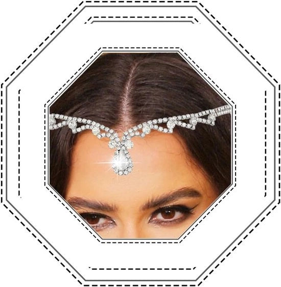 Accessori per capelli per la sposa in cristallo e strass con fermaglio per capelli in argento per donna - fermaglio per capelli festivo con cristalli per la sposa, unico modello
