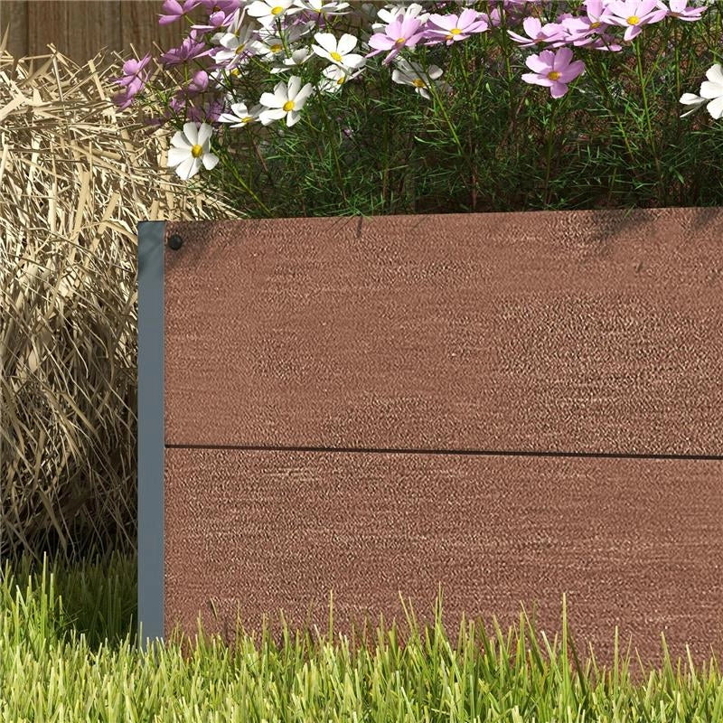 FIORIERA DA ESTERNO CON SPALLIERA A DOGHE PER PIANTE RAMPICANTI 72X38X150 CM MARRONE CHIARO