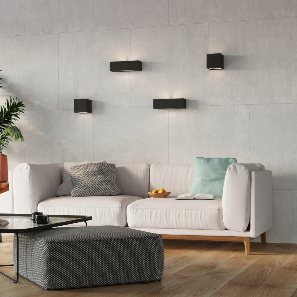 Applique in ceramica POLARO nera 1 luce E27 Pure Lume