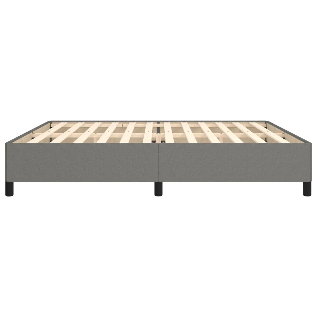 Giroletto senza Materasso Grigio Scuro 200x200 cm Tessuto 347091