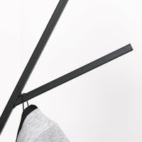 Easycomfort Appendiabiti da Terra Verticale Moderno per Ingresso, 45x45x180cm, Nero