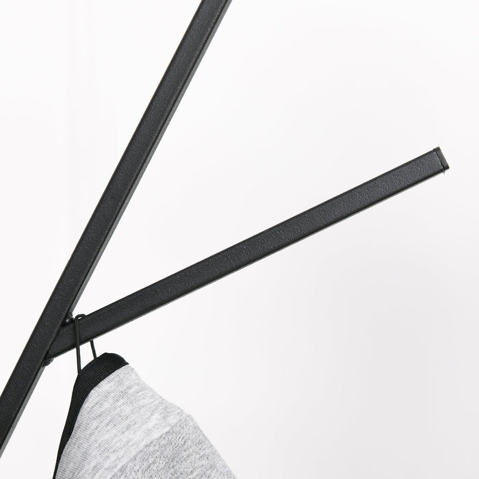 Easycomfort Appendiabiti da Terra Verticale Moderno per Ingresso, 45x45x180cm, Nero