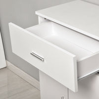 EASYCOMFORT  Mobile per Ingresso con Scarpiera e Appendiabiti in Legno Bianco, 100x32x187cm