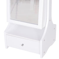 EasyComfort Armadio Portagioie Specchiera con Luci a LED Bianco 45x36x150cm