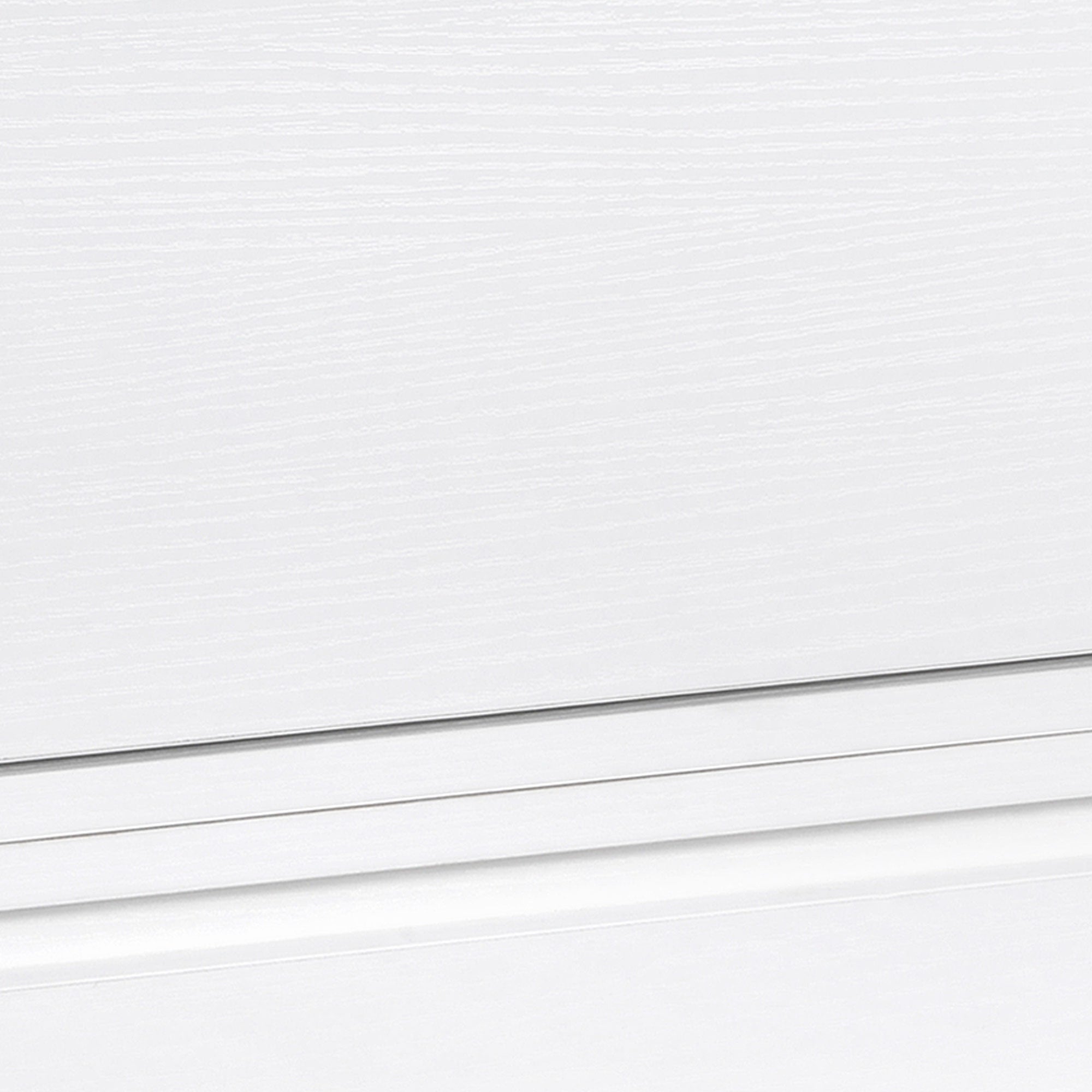 EASYCOMFORT  Comodino Set 2 Pezzi con Cassetto e Design Sospeso in Truciolato e MDF, 49x38x23 cm, Bianco