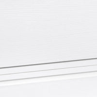 EASYCOMFORT  Comodino Set 2 Pezzi con Cassetto e Design Sospeso in Truciolato e MDF, 49x38x23 cm, Bianco