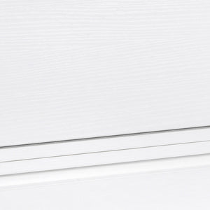 EASYCOMFORT  Comodino Set 2 Pezzi con Cassetto e Design Sospeso in Truciolato e MDF, 49x38x23 cm, Bianco