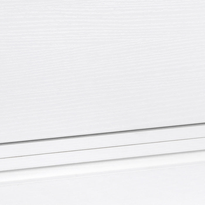 EASYCOMFORT  Comodino Set 2 Pezzi con Cassetto e Design Sospeso in Truciolato e MDF, 49x38x23 cm, Bianco