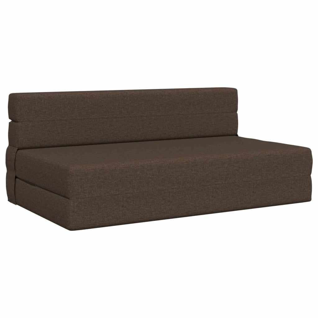 Divano Letto Pieghevole Tortora 152 x 86,5 x 60 cm Tessuto 900123