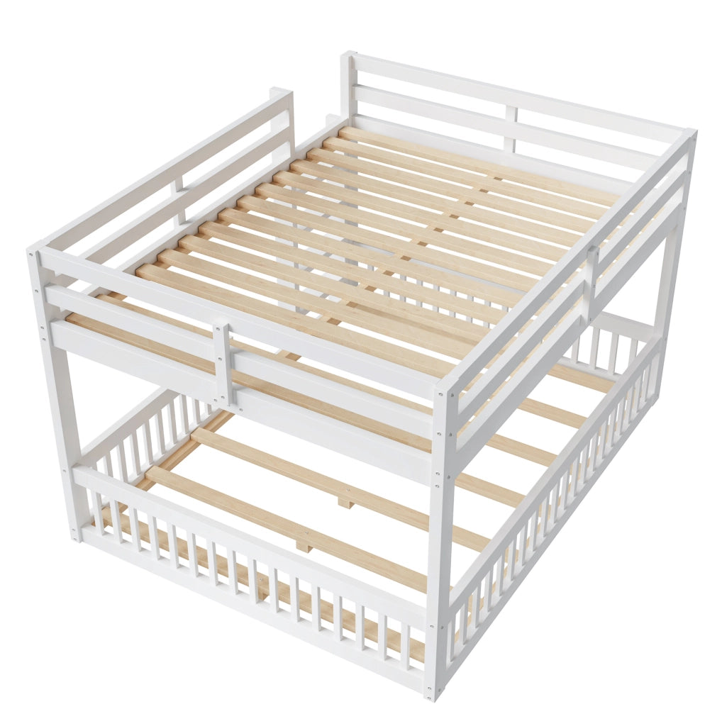 Letto a castello 160x200 cm in pino e MDF bianco