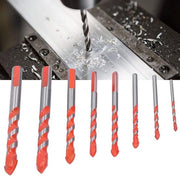 Kit di puntoni multifunzionali in acciaio duro - 8 pezzi - Adatto per piastrelle ceramiche - Puntoni per calcestruzzo e vetro - Accessorio