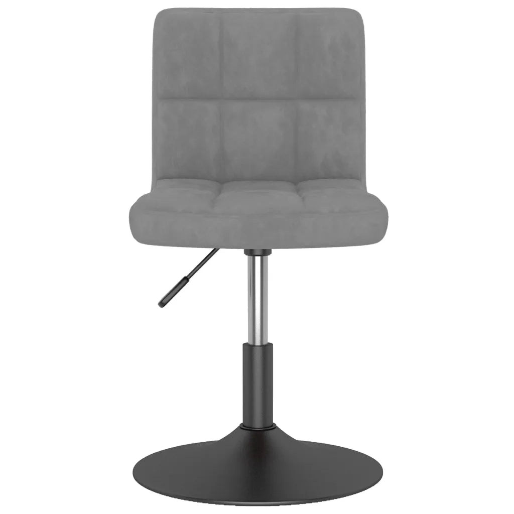 Sedie da Pranzo Girevoli 4 pz Grigio Scuro in Velluto 3087482