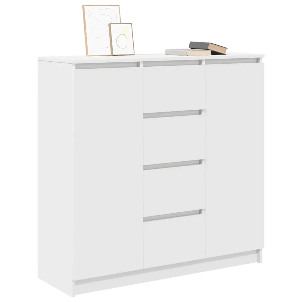 Credenza con Cassetti Bianco 100,5x35x98,5 cm Legno Multistrato 3328453