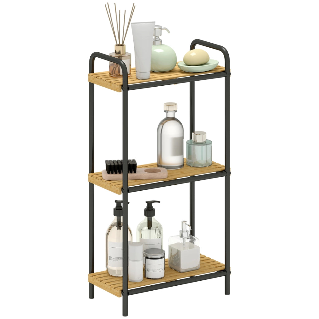 Ripiano Bagno Bamb¨´ 3 Ripiani Aperto ¨C zephmum ¨C 41.5x21.5x77.5 cm