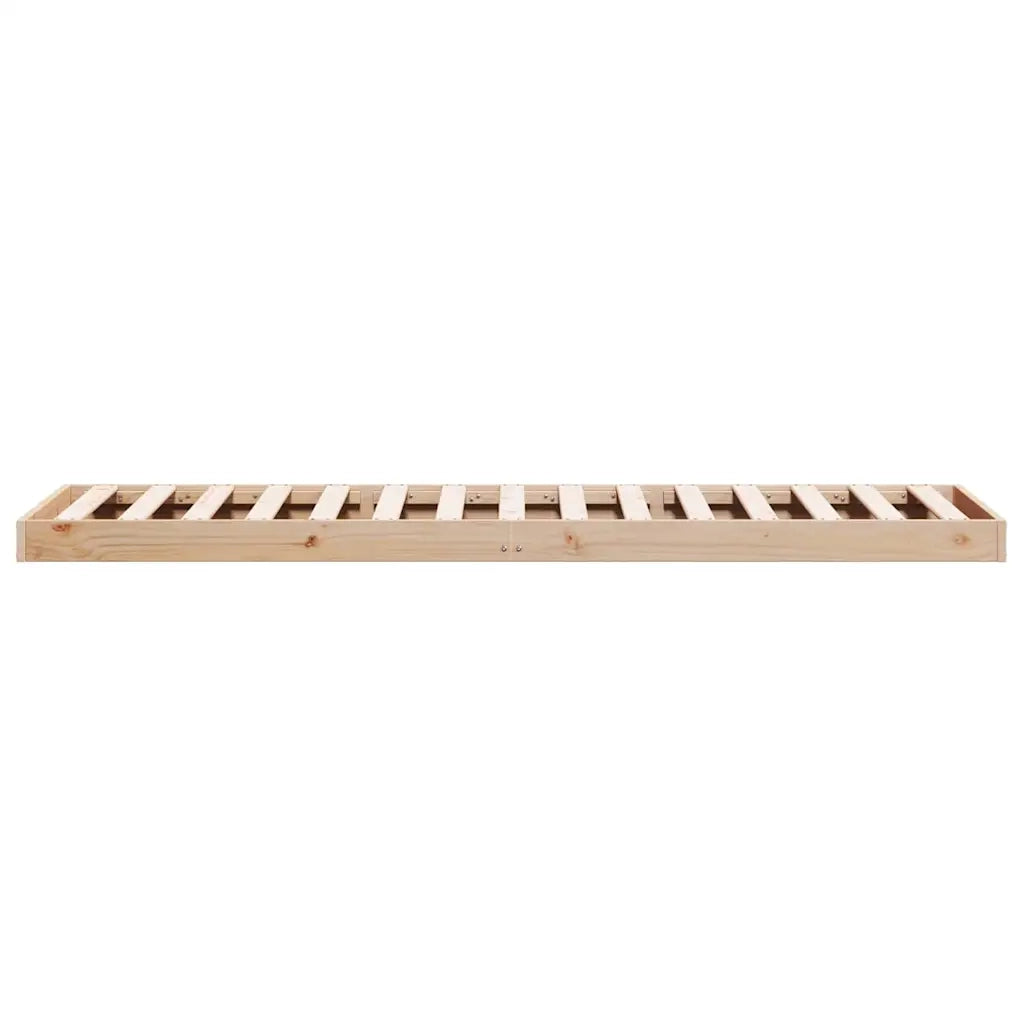 Struttura letto a terra Naturale 90 x 210 cm Pino massello 869734